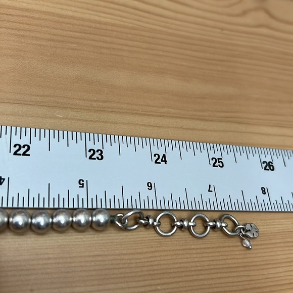 Lucky Brand Necklace Bracelet Earrings Silver Tone with Faux Turquoise Like New - Picture 6 of 8